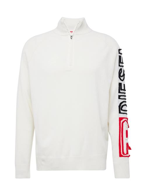 DIESEL Pullover 'STELVIO'  rød / sort / hvid