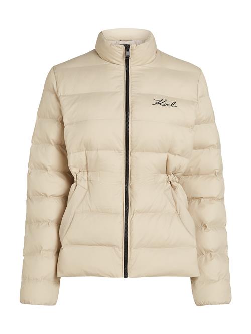 Karl Lagerfeld Vinterjakke  beige / sort