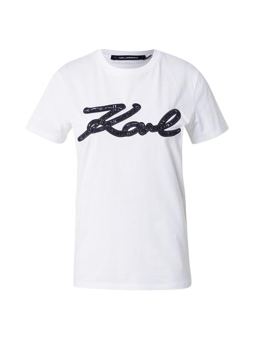 Se Karl Lagerfeld Shirts  mørkeblå / sort / hvid ved About You