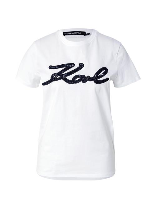 Se Karl Lagerfeld Shirts  mørkeblå / sort / hvid ved About You