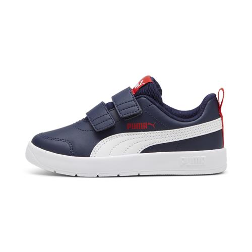 Se PUMA Sneakers 'Courtflex V3'  navy / rød / hvid ved About You