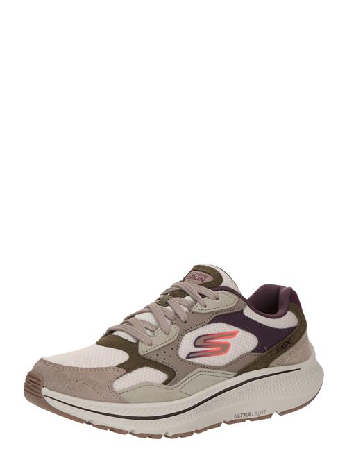 SKECHERS Løbesko 'GO RUN CONSISTENT 2.0'  mørkebeige / oliven / aubergine / naturhvid