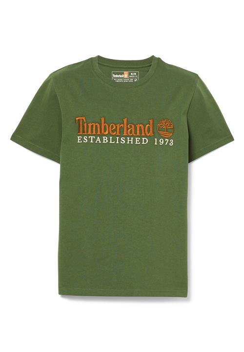 Se TIMBERLAND Bluser & t-shirts  grøn / orange / hvid ved About You