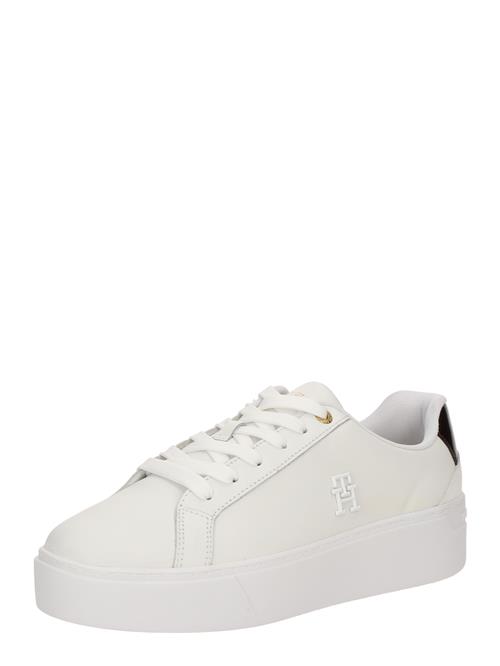 TOMMY HILFIGER Sneaker low 'Court'  sort / hvid