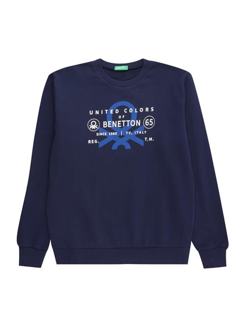 UNITED COLORS OF BENETTON Sweatshirt  blå / natblå / hvid