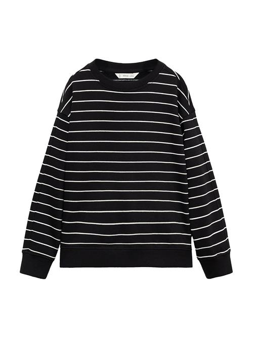 Se MANGO KIDS Sweatshirt  sort / hvid ved About You