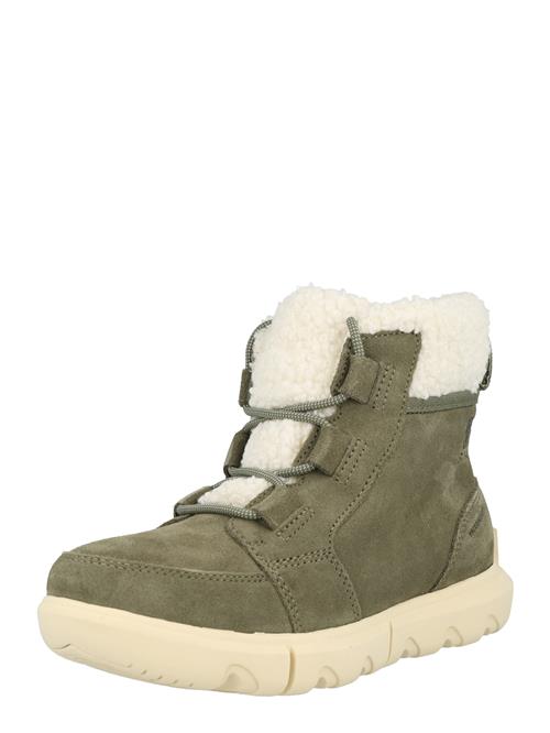 SOREL Snowboots 'Explorer Next Carnival WP'  oliven / offwhite