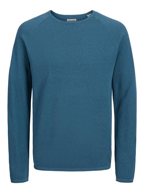 JACK & JONES Pullover 'JJEHill'  cyanblå