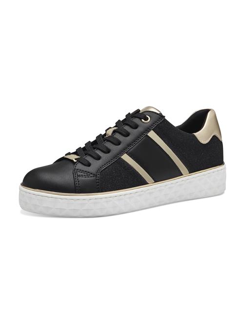 Se MARCO TOZZI Sneaker low  guld / sort ved About You