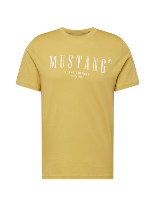 MUSTANG Bluser & t-shirts 'AUSTIN'  sennep / hvid