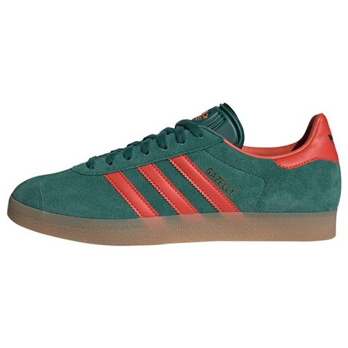 Se ADIDAS ORIGINALS Sneaker low 'Gazelle'  mørkegrøn / hummer ved About You