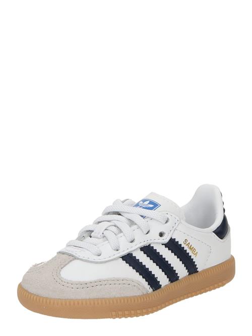 Se ADIDAS ORIGINALS Sneakers 'SAMBA'  navy / guld / lysegrå / hvid ved About You