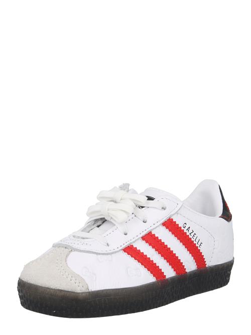 Se ADIDAS ORIGINALS Sneakers 'GAZELLE CF EL I'  lysegrå / rød / sort / hvid ved About You