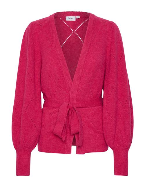 Se SAINT TROPEZ Cardigan 'NanettSZ'  fuchsia ved About You