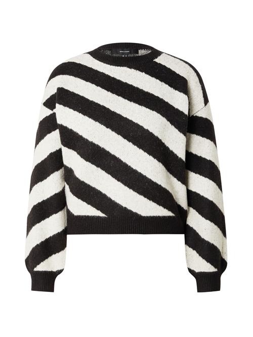 Se VERO MODA Pullover  sort / naturhvid ved About You