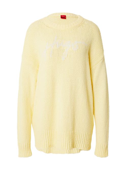 HUGO Pullover 'Sareed'  gul / hvid