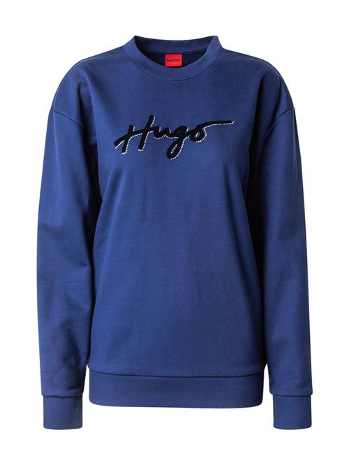 Se HUGO Sweatshirt 'Easy'  mørkeblå / sort ved About You