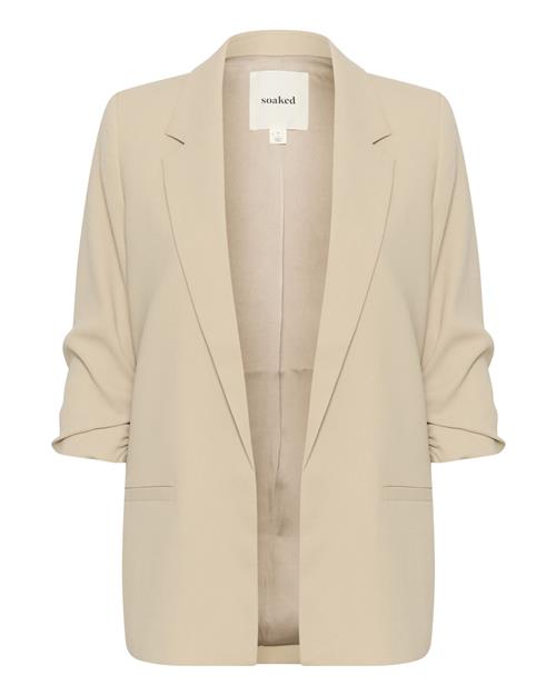 SOAKED IN LUXURY Blazer 'Shirley'  lysebeige