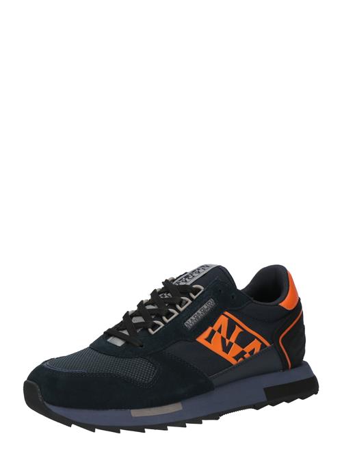 Se NAPAPIJRI Sneaker low 'VIRTUS'  navy / røgblå / orange ved About You