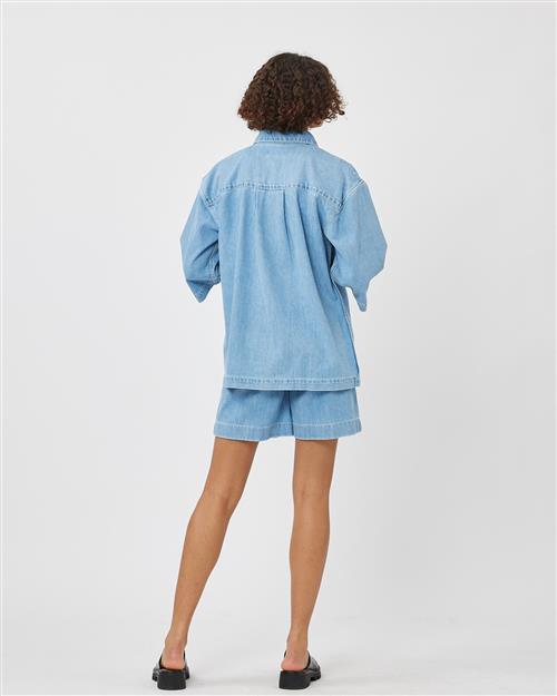 minimum Bluse 'Denima'  blue denim