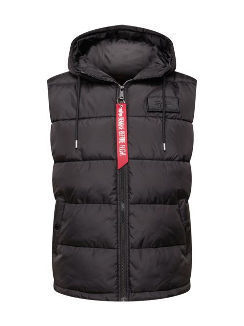 ALPHA INDUSTRIES Vest  rød / sort / hvid