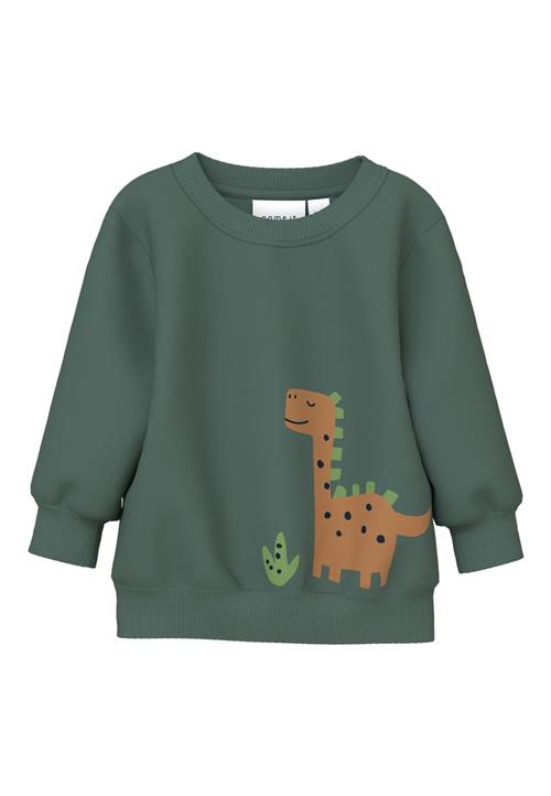 Se NAME IT Sweatshirt 'NBMVONNE'  camel / grøn / gran / sort ved About You