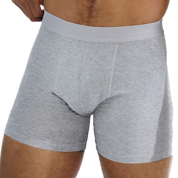 Bread & Boxers Bread and Boxers Brief Boxer Long Leg 3P Grå økologisk bomuld Large Herre