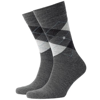 Burlington Strømper 3P Edinburgh Wool Sock Mørkgrå  Str 40/46 Herre