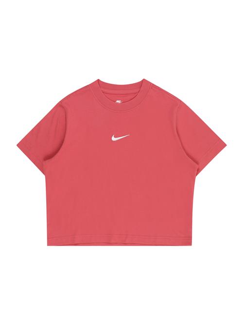 Nike Sportswear Bluser & t-shirts 'ESSNTL'  cranberry / hvid