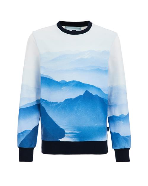 Se WE Fashion Sweatshirt  blå / navy / azur / pastelblå ved About You