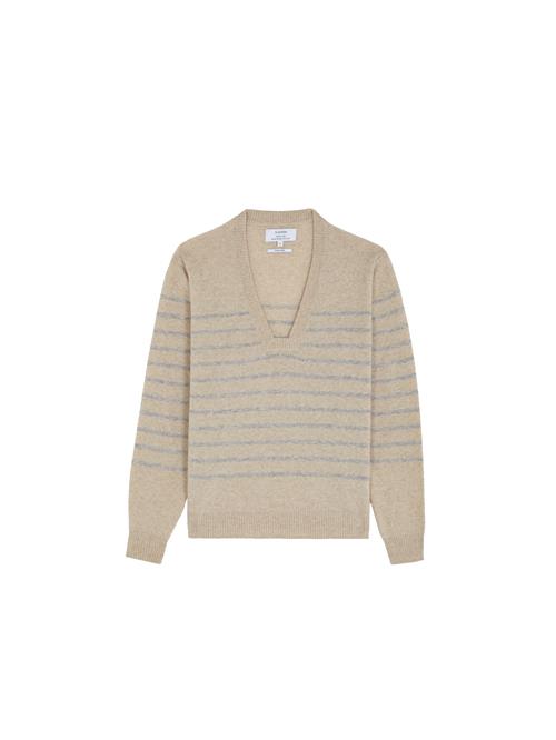 Scalpers Pullover 'Joy Square'  mørkebeige / blå-meleret