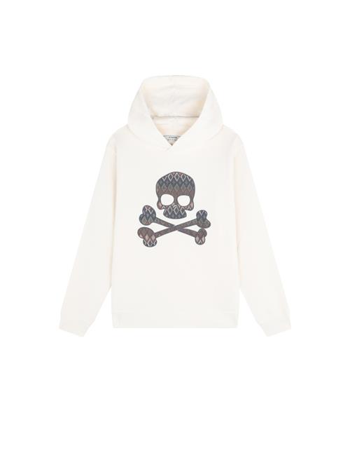 Se Scalpers Sweatshirt 'Kilim Skull'  mørkegrå / offwhite ved About You