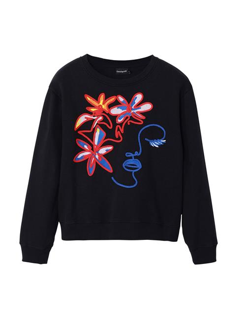 Se Desigual Sweatshirt  blandingsfarvet / sort ved About You