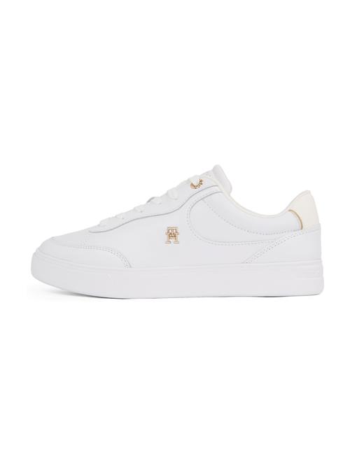 TOMMY HILFIGER Sneaker low 'Essential Chic Court'  guld / hvid