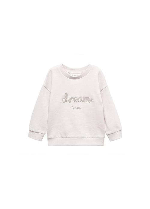 Se MANGO KIDS Sweatshirt 'Dream'  beige / pastellilla ved About You