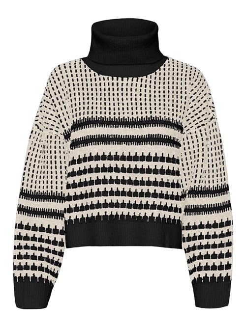 Se VERO MODA Pullover 'PHILINE'  sort / hvid ved About You