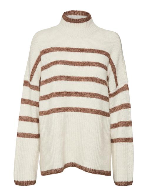 Se VERO MODA Pullover 'WIONA'  beige / brun ved About You