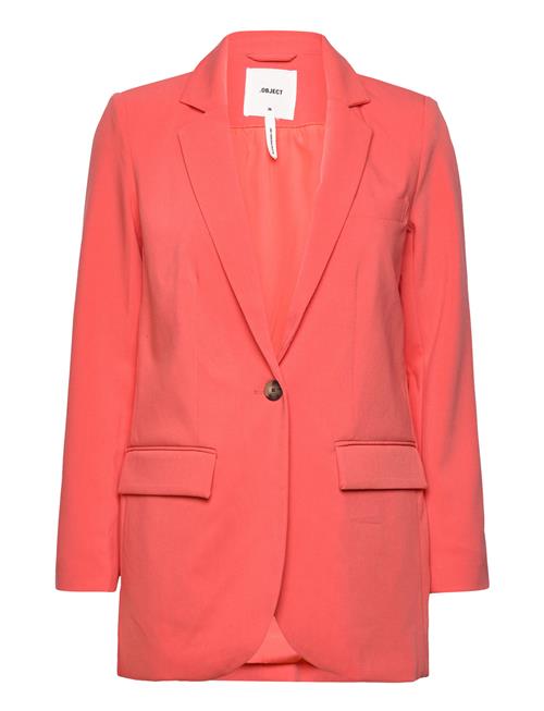 Se Object Objsigrid L/S Blazer Noos Object Pink ved Booztlet