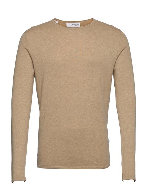 Se Selected Homme Slhrome Ls Knit Crew Neck Noos Selected Homme Brown ved Booztlet