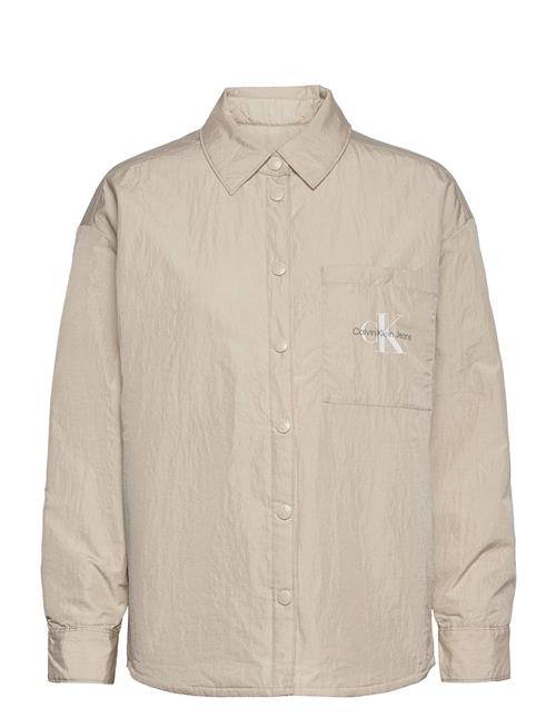 Calvin Klein Jeans Crinkle Reversible Overshirt Calvin Klein Jeans Cream