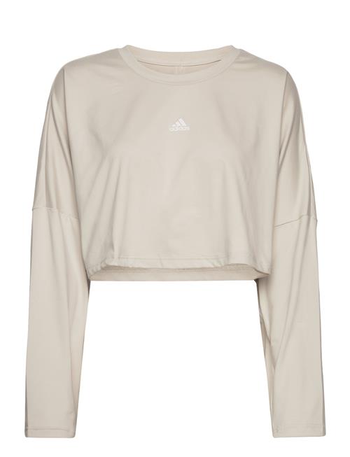 adidas Performance Hyperglam Cut 3-Stripes Lightweight Over D Sweatshirt Adidas Performance White