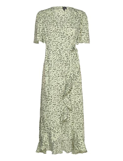 Vero Moda Vmemma Henna Ss Long Wrap Dress Wvn Ga Vero Moda Green