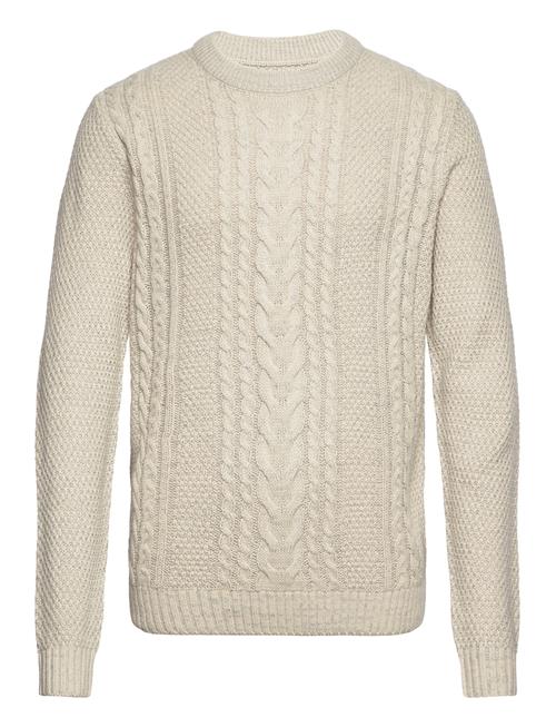 Se Jack & Jones Jjcraig Knit Crew Neck Aw23 Jack & J S Cream ved Booztlet