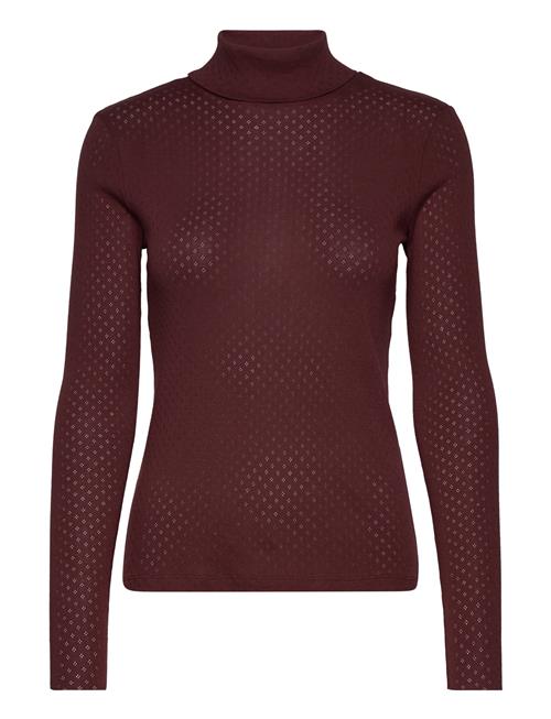 Basic Apparel Arense Roll Neck Gots Basic Apparel Burgundy