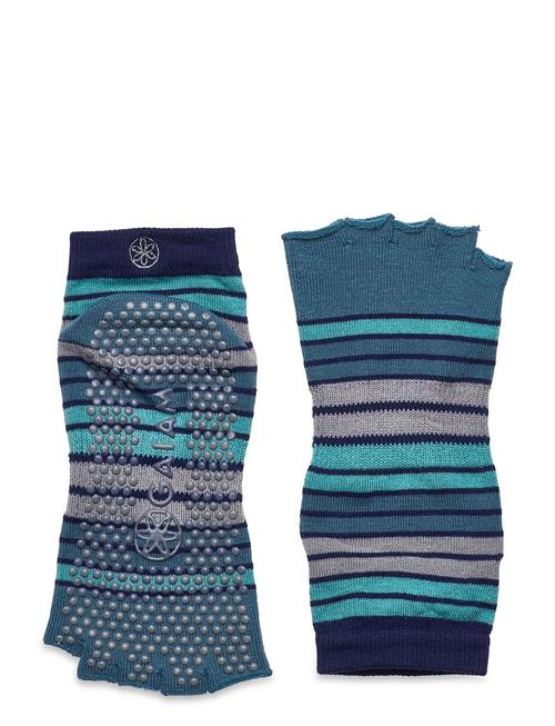 Gaiam Gaiam Striped Toeless Yoga Socks Skyline Gaiam Patterned