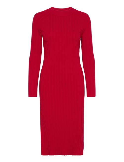 YAS Yaseloni Ls Midi Knit Dress S. YAS Red