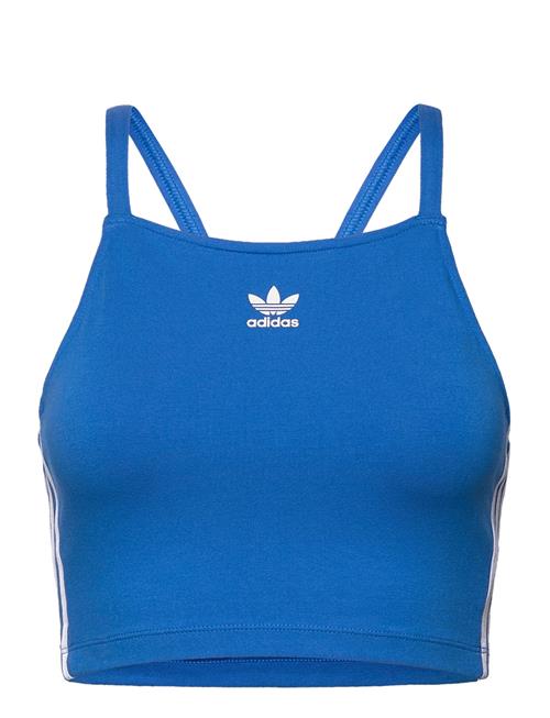 Se adidas Originals 3 S Crop Top Adidas Originals Blue ved Booztlet