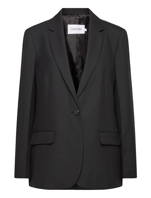 Se Calvin Klein Essential Tailored Blazer Calvin Klein Black ved Booztlet