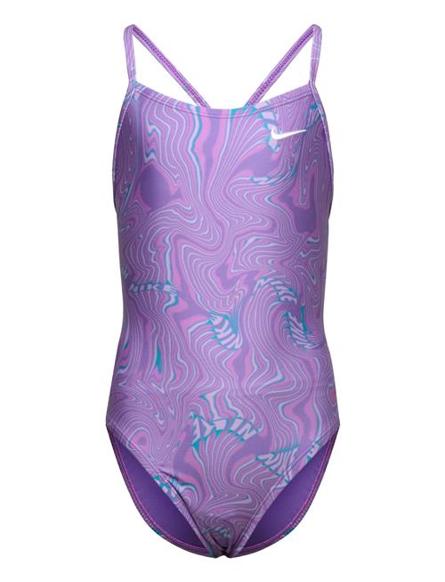 Se NIKE SWIM Nike G Lace Up Back Piece NIKE SWIM Purple ved Booztlet