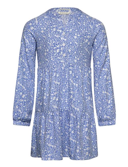 Tom Tailor Allover Printed Cutline Dress Tom Tailor Blue